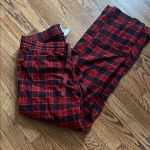 REI Cooperative Red and Black Plaid Flannel Pajama Pants Size Medium